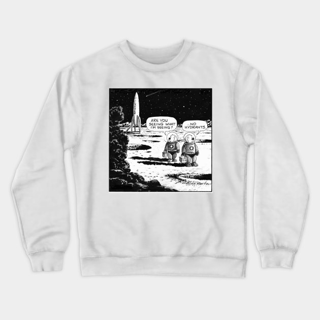 Space nightmare Crewneck Sweatshirt by blisscartoons